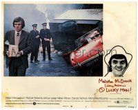 1r790 O LUCKY MAN LC #4 '73 Malcolm McDowell at accident, directed by Lindsay Anderson!