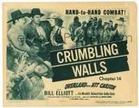 1r282 OVERLAND WITH KIT CARSON chapter 14 TC R51 Wild Bill Elliot cowboy serial, Crumbling Walls!