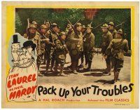 1r801 PACK UP YOUR TROUBLES LC R40s soldiers Stan Laurel & Oliver Hardy in uniform!
