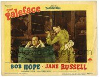 1r805 PALEFACE LC #8 '48 image of Bob Hope in barrel & sexy Jane Russell with rifle!