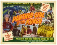1r286 PANTHER GIRL OF THE KONGO color TC '55 Phyllis Coates, strange monsters invade the jungle!