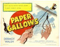 1r288 PAPER GALLOWS TC '50 cool art of noose, to write about crime, he must commit crime!