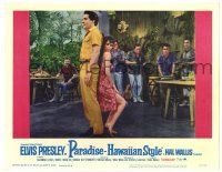 1r807 PARADISE - HAWAIIAN STYLE LC #3 '66 Elvis Presley dancing back-to-back with sexy babe!