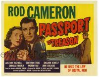 1r289 PASSPORT TO TREASON TC '56 Rod Cameron, Lois Maxwell, he used the law of brutal men!