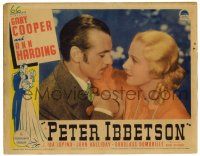 1r811 PETER IBBETSON LC '35 close up of dapper Gary Cooper with mustache & blonde Ann Harding!
