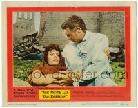1r822 PRIDE & THE PASSION LC #2 '57 Cary Grant holds fallen beautiful Sophia Loren on battlefield!