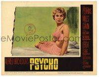 1r826 PSYCHO LC #7 '60 great close up of sexy half-dressed Janet Leigh in bra and slip, Hitchcock
