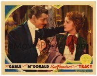 1r863 SAN FRANCISCO LC '36 Clark Gable tells pretty Jeanette MacDonald he's not a bad guy!