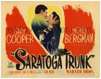 1r335 SARATOGA TRUNK TC '45 romantic close up of Gary Cooper & Ingrid Bergman, by Edna Ferber!