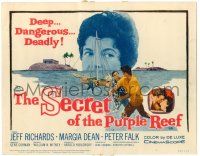 1r345 SECRET OF THE PURPLE REEF TC '60 adventure 40 fathoms down in shark-infested waters!