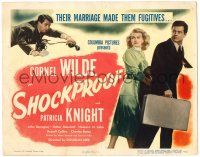 1r354 SHOCKPROOF TC '49 directed by Douglas Sirk, Cornel Wilde & Patricia Knight on the run!