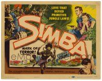 1r356 SIMBA TC '55 Dirk Bogarde & Virginia McKenna's love defied primitive jungle laws!