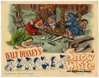 1r885 SNOW WHITE & THE SEVEN DWARFS LC R44 Walt Disney animated cartoon fantasy classic!
