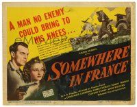 1r366 SOMEWHERE IN FRANCE TC '43 Constance Cummings in the strangest love story of the war!