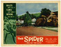 1r902 SPIDER LC #2 '58 cool special effects scene with giant arachnid attacking house!