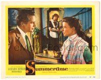 1r914 SUMMERTIME LC #7 '55 c/u of Katharine Hepburn in Venice with Rossano Brazzi!