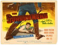 1r378 SUNDOWNERS TC '50 introducing John Barrymore Jr., Robert Preston, cool western art!