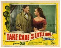 1r920 TAKE CARE OF MY LITTLE GIRL LC #4 '51 Jeff Hunter w/sexy Jeanne Crain!