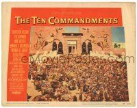 1r929 TEN COMMANDMENTS LC #5 '56 Cecil B. DeMille, massive number of extras by Egyptian temple!
