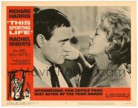 1r943 THIS SPORTING LIFE LC #2 '63 Richard Harris, Vanda Godsell, directed by Lindsay Anderson!