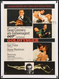 1s135 GOLDFINGER linen German R70s five great images of Sean Connery as James Bond 007!