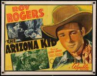 1s028 ARIZONA KID linen 1/2sh '39 great image of Roy Rogers, but REALLY lesser condition