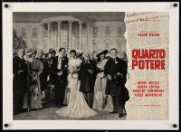 1s178 CITIZEN KANE linen Italian photobusta R66 Orson Welles in deleted White House wedding scene!