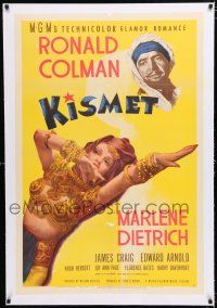 1t157 KISMET linen style D 1sh '44 art of super sexy Marlene Dietrich as harem girl!