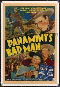 1t229 PANAMINT'S BAD MAN linen 1sh R40s Smith Ballew into the lair of the West's worst outlaws!