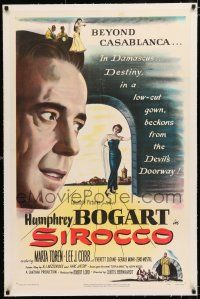 1t284 SIROCCO linen 1sh '51 Humphrey Bogart goes beyond Casablanca in Damascus!