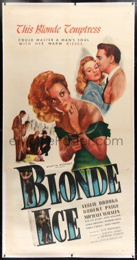 1w035 BLONDE ICE linen 3sh '48 this blonde temptress could master a man's soul with her warm kisses!