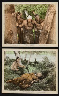 1x101 LAST OF THE MOHICANS 2 color 8x10 stills '36 Reed, Scott, Angel, James Fenimore Cooper!