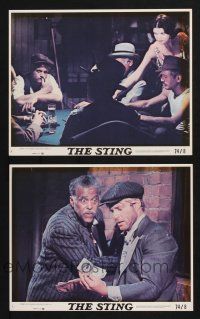 1x108 STING 2 8x10 mini LCs '74 classic con men Paul Newman & Robert Redford, Brennan!