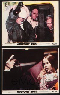 1x071 AIRPORT 1975 4 8x10 mini LCs '74 Charlton Heston, George Kennedy, Linda Blair, Zimbalist Jr.!