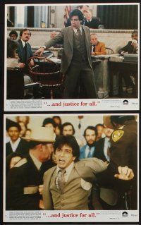 1x012 AND JUSTICE FOR ALL 8 8x10 mini LCs '79 Al Pacino, Jack Warden, directed by Norman Jewison!