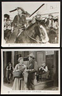 1x336 BOY FROM OKLAHOMA 13 8x10 stills '54 Michael Curtiz, Will Rogers Jr., Nancy Olson, Chaney!