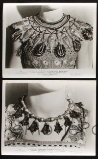 1x851 CAESAR & CLEOPATRA 4 8x10 stills '46 special close-ups of Leigh's Egyptian jewelry necklaces!