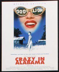 1x591 CRAZY IN ALABAMA 8 8x10 stills w/ ads '99 Melanie Griffith, Meat Loaf, by Antonio Banderas!