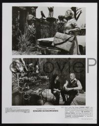 1x968 EDWARD SCISSORHANDS 2 8x10 stills '90 Tim Burton candid w/ Vincent Price, Johnny Depp, Wiest!