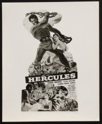 1x974 HERCULES 2 8x10 stills '59 great poster art of the world's mightiest man Steve Reeves!