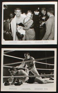 1x111 IRON MAN 36 8x10 stills '51 Jeff Chandler & young Rock Hudson, Evelyn Keyes, boxing!
