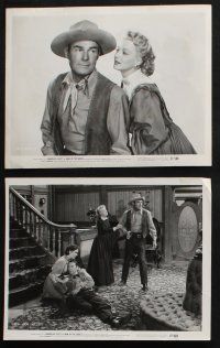 1x348 MAN IN THE SADDLE 13 8x10 stills '51 cowboy Randolph Scott in western action, Joan Leslie!
