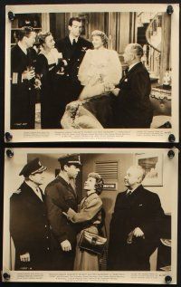 1x457 PRACTICALLY YOURS 11 8x10 stills '44 Claudette Colbert, Air Force pilot Fred MacMurray!