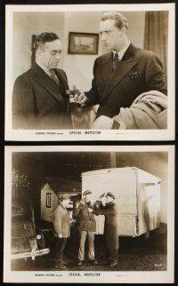 1x768 SPECIAL INSPECTOR 6 8x10 stills '38 great images of Charles Quigley, guns & action!