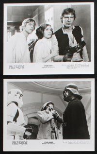1x563 STAR WARS 9 8x10 stills '77 Luke Skywalker, Obi-Wan, Darth Vader, Han Solo, Leia, R2-D2!