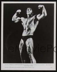 1x991 STAY HUNGRY 2 8x10 stills '76 young Arnold Schwarzenegger in swimsuit flexing muscles, close!