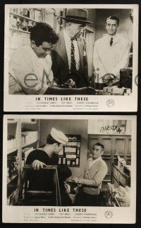 1x930 IN TIMES LIKE THESE 3 English FOH LCs '56 great images of Macdonald Carey from the TV movie!