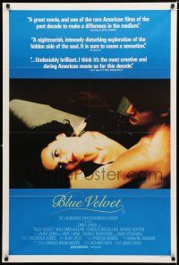 1y477 BLUE VELVET Aust 1sh '86 directed by David Lynch, sexy Isabella Rossellini, Kyle McLachlan!