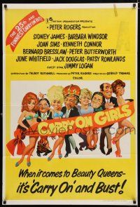 1y485 CARRY ON GIRLS Aust 1sh '73 English sex, the 25th and funniest Carry On hit!