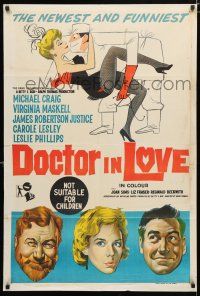 1y502 DOCTOR IN LOVE Aust 1sh '61 an epidemic of fun & frolic 11 out of 10 doctors recommend!